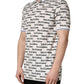 Dolce & Gabbana White Logo Monogram Cotton Men Polo  T-shirt