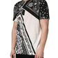 Dolce & Gabbana Black White Bandana Cotton Crew Neck  T-shirt
