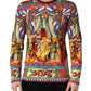 Dolce & Gabbana Multicolor Teatro Dei Pupi Men Long Sleeves  T-shirt