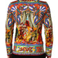 Dolce & Gabbana Multicolor Teatro Dei Pupi Men Long Sleeves  T-shirt