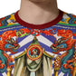 Dolce & Gabbana Multicolor Teatro Dei Pupi Men Long Sleeves  T-shirt