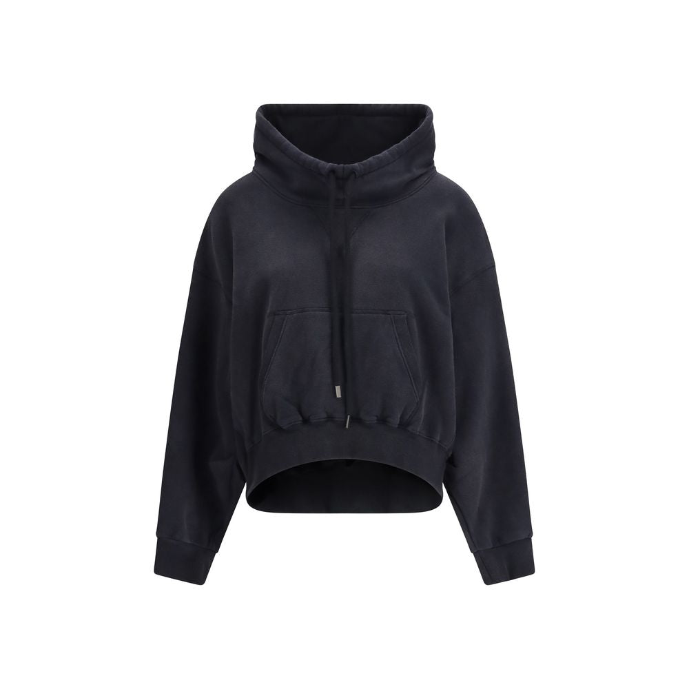 R13 Black Cotton Sweatshirt