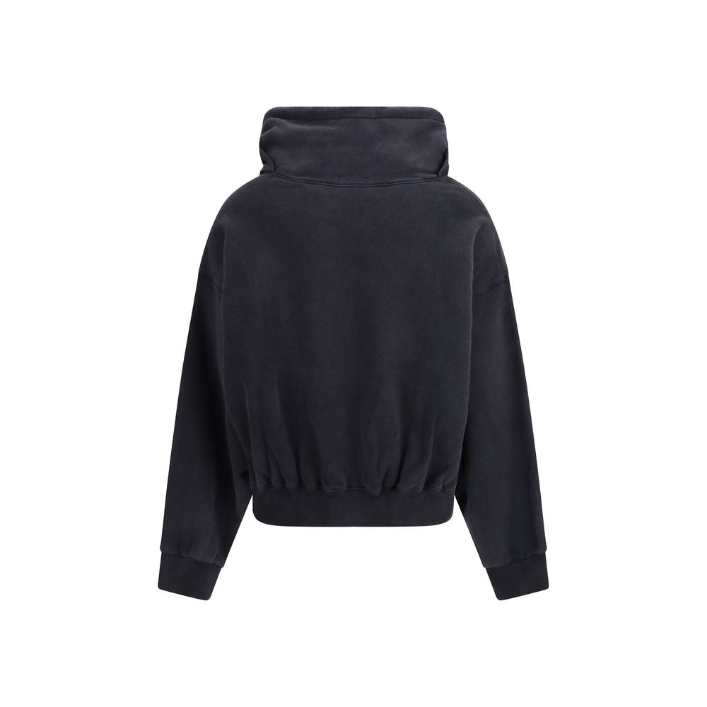R13 Black Cotton Sweatshirt