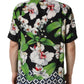 Dolce & Gabbana Multicolor Tropical Orchid Print Men Shirt