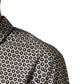 Dolce & Gabbana Black White Geometric Pattern Collared Shirt