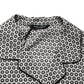 Dolce & Gabbana Black White Geometric Pattern Collared Shirt