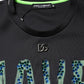 Dolce & Gabbana Black Have Fun Embellished Crew Neck T-shirt