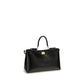 Dolce & Gabbana Black Calf Leather Bos Taurus Handbag