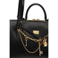 Dolce & Gabbana Black Calf Leather Bos Taurus Shoulder Bag