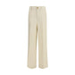 P.A.R.O.S.H. Beige Viscose Casual Pants