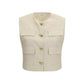 P.A.R.O.S.H. Beige Wool Sleveless Jacket