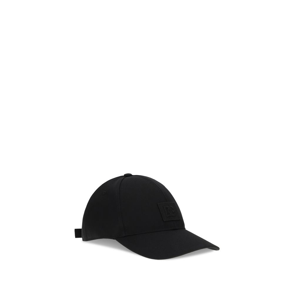Dolce & Gabbana Black Cotton Cap (Baseball Hat)