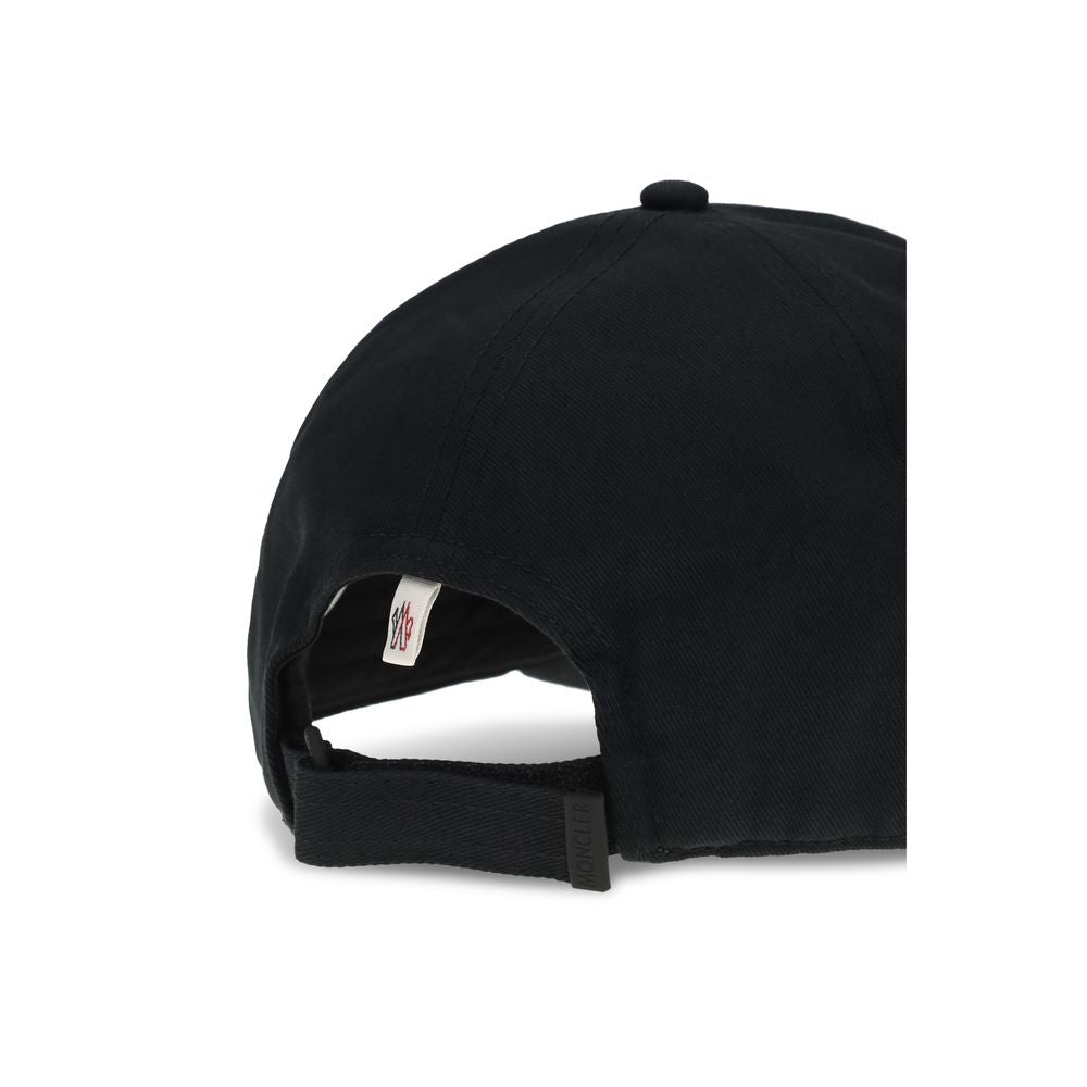 Moncler Grenoble Black Cotton Cap (Baseball Hat)