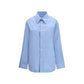 Ami Paris Blue Cotton Dress Shirt