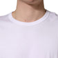 Dolce & Gabbana White Cotton Short Sleeves Crew Neck T-shirt