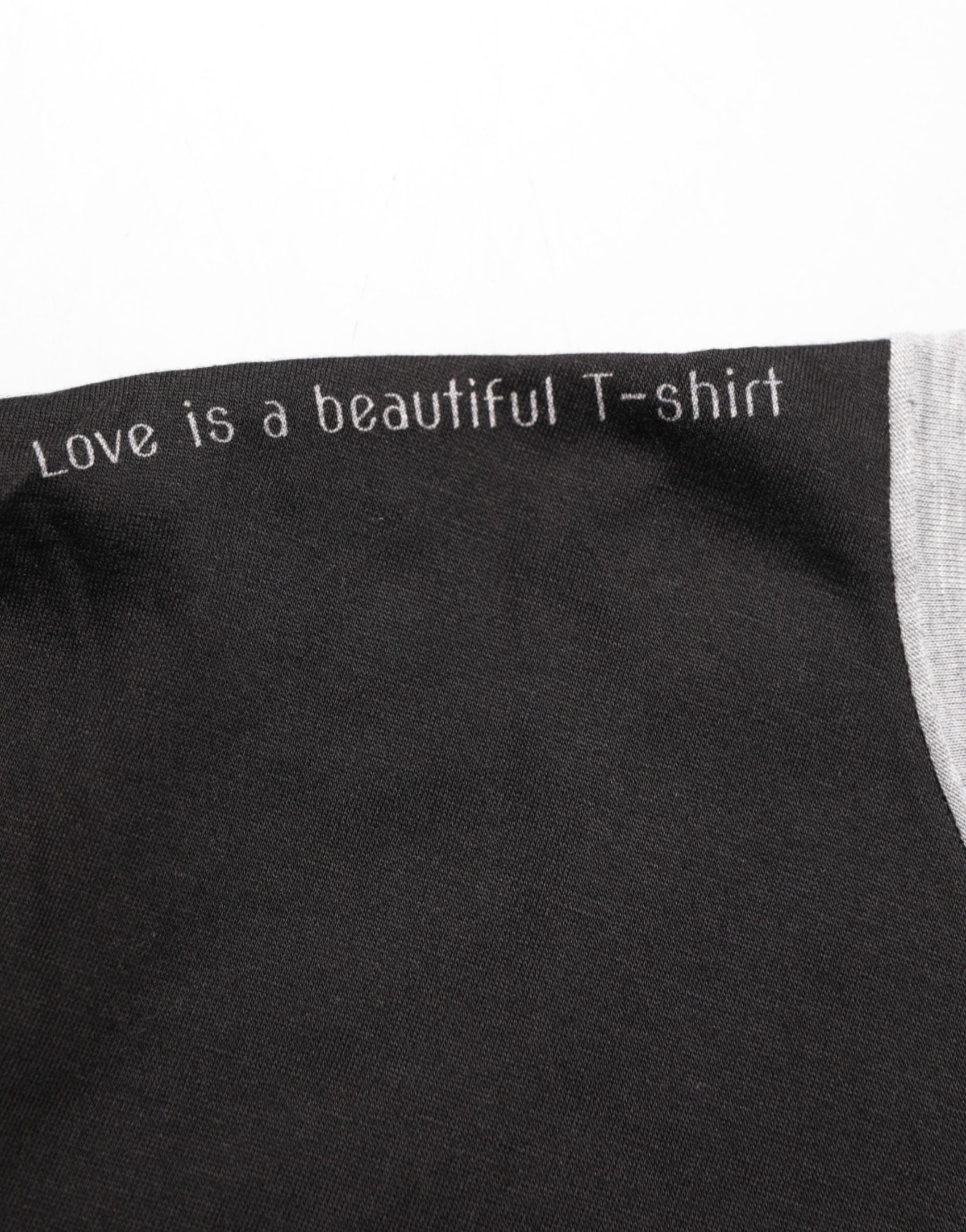 Dolce & Gabbana Black Two Tone DG Logo Print Cotton  T-shirt