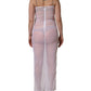 Dolce & Gabbana White Sheer Nylon Stretch Sheath Maxi Dress