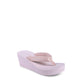 Calvin Klein Pink Recycled Polyester Flip-Flop Sandals