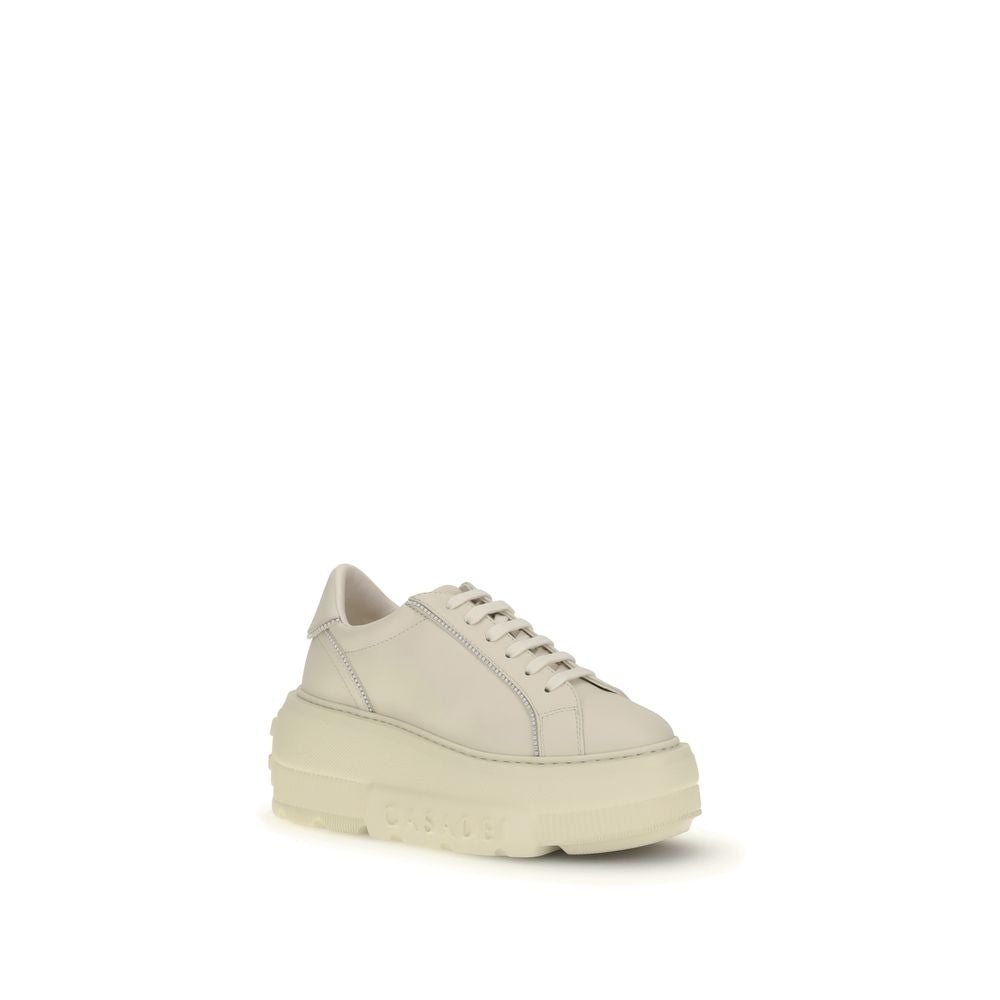 Casadei White Rubber Chunky Sneakers