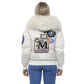 Mr&Mrs Italy White Polyester Women Bomber Jacket