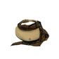 Borbonese Beige Papier Women Hat With Scarf