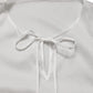Dolce & Gabbana White Tiered Cotton Poplin Sheer Mini Dress