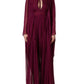 Dolce & Gabbana Purple Sheer Chiffon Silk Long Maxi Dress