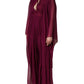 Dolce & Gabbana Purple Sheer Chiffon Silk Long Maxi Dress