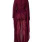 Dolce & Gabbana Purple Sheer Chiffon Silk Long Maxi Dress