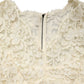 Dolce & Gabbana Off White Floral Lace Sheath Maxi Dress