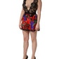 Dolce & Gabbana Multicolor Floral Lace Short Mini Sleeveless Dress