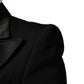 Dolce & Gabbana Black Wool Single Breasted Blazer Jacket