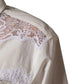 Dolce & Gabbana White Cotton Lace Trim Long Sleeves Jumpsuit
