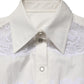 Dolce & Gabbana White Cotton Lace Trim Long Sleeves Jumpsuit