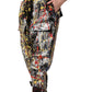 Dolce & Gabbana Black ColorSplash Effect Cargo Cropped Pants