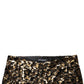 Dolce & Gabbana Gold Leopard Sequined Straight Trouser Pants