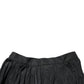 MSGM Black High Waist Pleated A-line Long Maxi Women Skirt