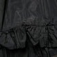 MSGM Black High Waist Pleated A-line Long Maxi Women Skirt