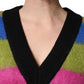 Dolce & Gabbana Multicolor Stripes V-neck Pullover Sweater