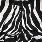 Dolce & Gabbana Black White Zebra Cady Calf Length Dress