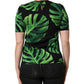 Dolce & Gabbana Black Philodendron Print Silk Blouse Top