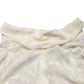 Dolce & Gabbana Off White Floral Semi Sheer Silk Blouse Top