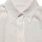 Dolce & Gabbana Off White Collared Long Sleeves Blouse Top