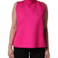 Dolce & Gabbana Hot Pink Wool Backless Sleeveless Tank Top