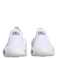 Dolce & Gabbana White Slip On Wave Low Top Sneakers Shoes