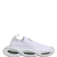 Dolce & Gabbana White Slip On Wave Low Top Sneakers Shoes