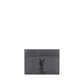 Saint Laurent Gray Calf Leather Bos Taurus Wallet