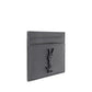 Saint Laurent Gray Calf Leather Bos Taurus Wallet