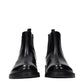 Prada Black Leather Ankle Boots