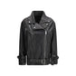 PINKO Black Leather Jacket
